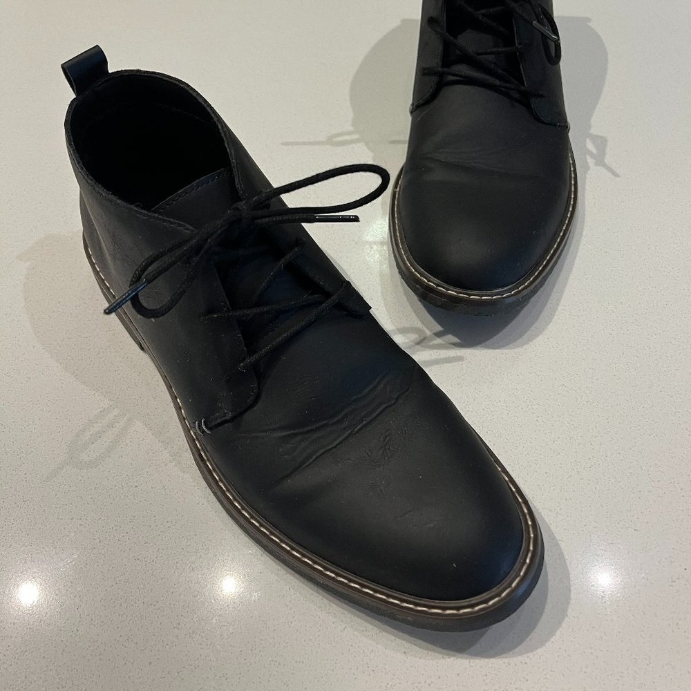 Goodfellow - Men's Black Faux Leather Boots - Size 10